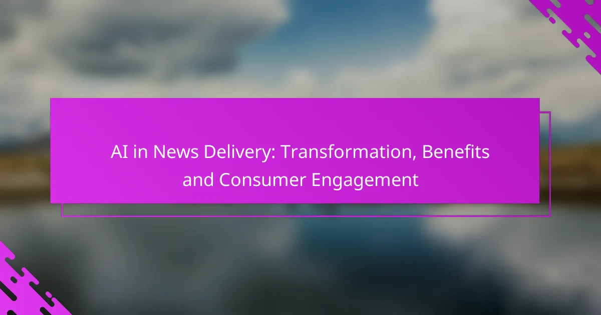 AI in News Delivery: Transformation, Benefits and Consumer Engagement