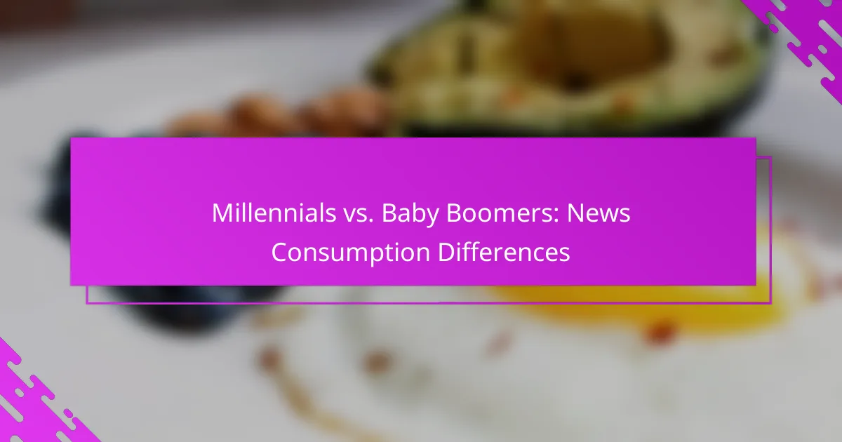 Millennials vs. Baby Boomers: News Consumption Differences