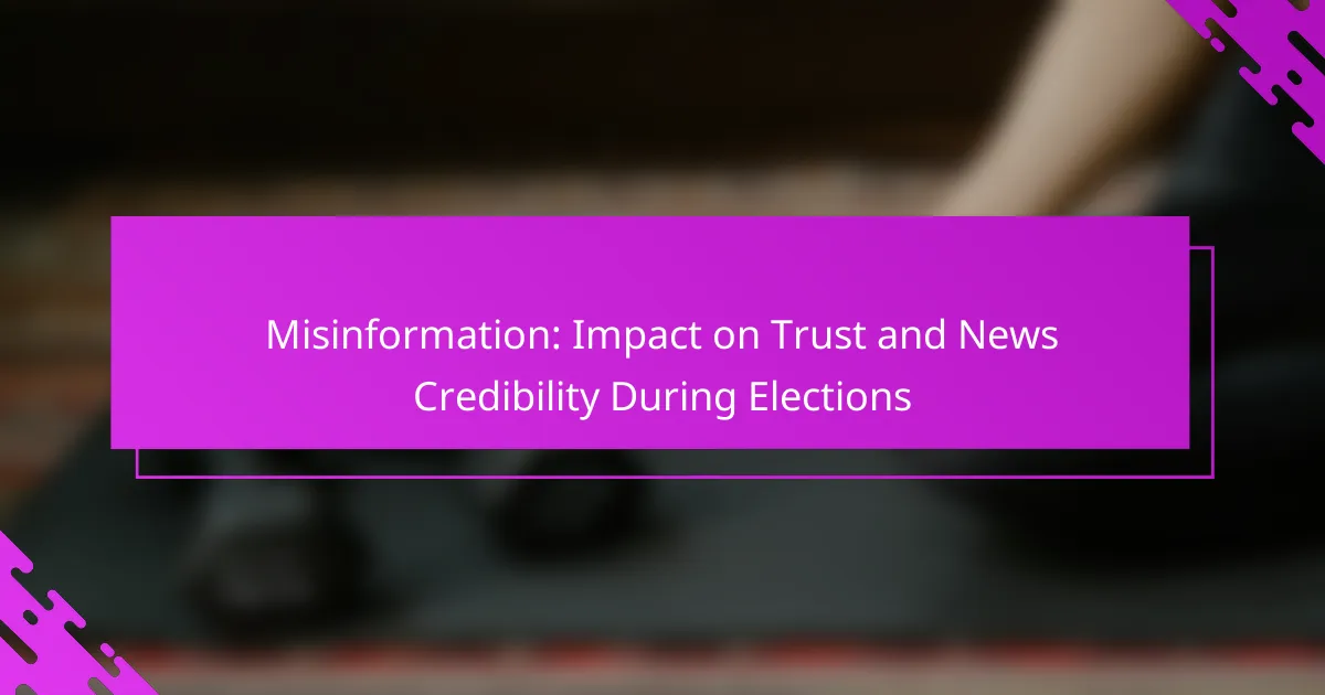 Misinformation: Impact on Trust and News Credibility During Elections
