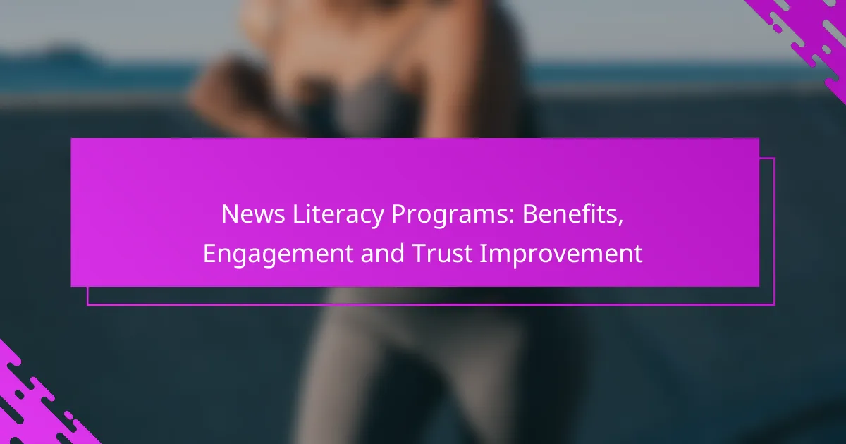 News Literacy Programs: Benefits, Engagement and Trust Improvement